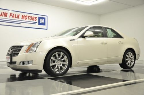 09 cts awd premium sunroof navigation heated cooled leather low miles 10 11