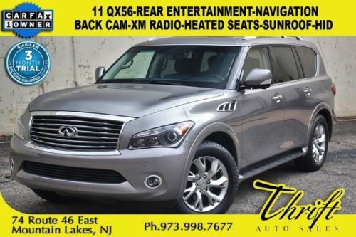 11 qx56-rear entertainment-navigation-back cam-xm radio-heated seats-sunroof