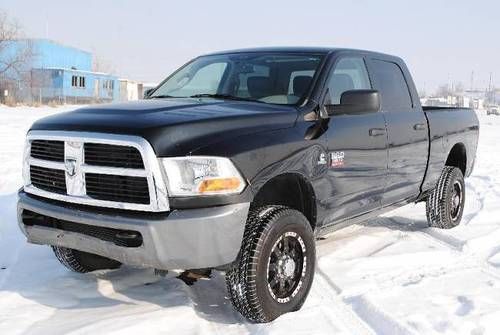 2011 dodge ram 2500 slt crew cab swb 4wd damaged fixer runs loaded diesel powere