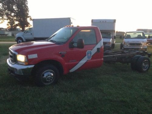 1  owner powerstroke diesel one ton automatic cab chassis serviced clean