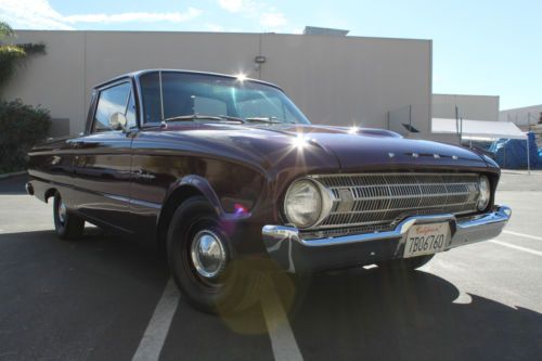 1961 ford ranchero restored black cherry