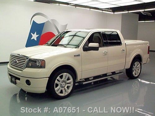 2008 ford f-150 ltd crew sunroof leather nav 22&#039;s 47k!! texas direct auto