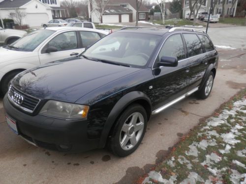 Audi allroad quattro 2.7l turbo v6 tiptronic awd 2003 84600 miles blue leather