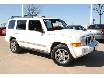 06 jeep commander limited 4x4, hemi, rear entertainment, 3rd row, texas owned!!!