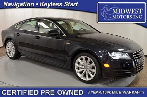 2012 audi a7 premium plus quattro navigation cold weather pkg certified 2013