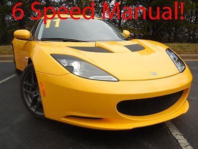 Lotus evora!!!! low miles 2 dr cpe manual  3.5l v6 cyl engine solar yellow