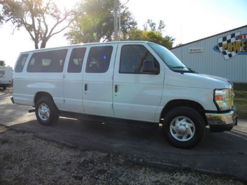 Ford e350 15 passenger van extended v8 auto 1 owner fleet maintained