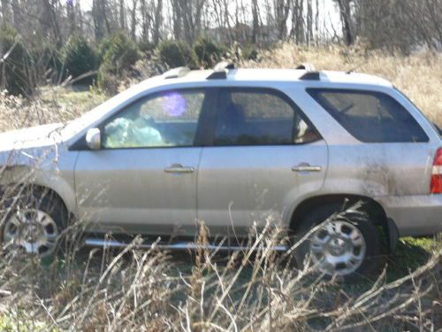 2001 acura mdx wrecked pass. side clear (not rebuilt/salvage) title good parts