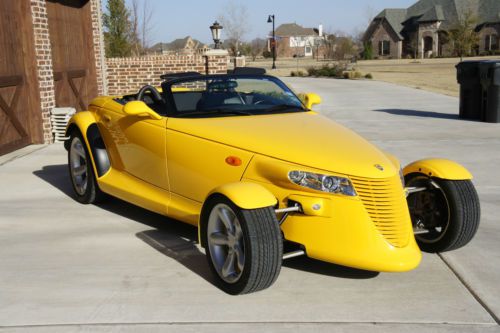 ***1999 plymouth prowler rare yellow low miles---no reserve!!!***