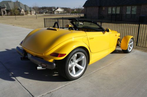 ***1999 Plymouth Prowler Rare Yellow Low Miles---NO RESERVE!!!***, image 4
