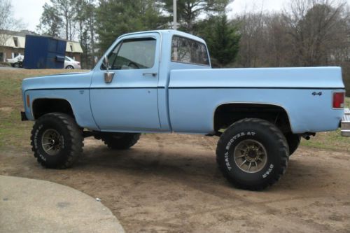 Chevrolet 4x4  1977 short wheel base   lifted 4 inches with 36 inch mud tires