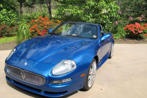 2005 maserati spyder cambiocorsa convertible 2-door 4.2l blue, mint. very low mi