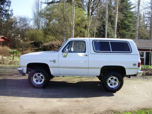 1987 chevrolet 2dr.k-5 blazer 4wd silverado,rust free,adult owned,removable top