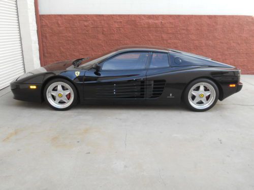 Ferrari 512tr 1992 nero black &amp; black interior 32500 mile very good condotion