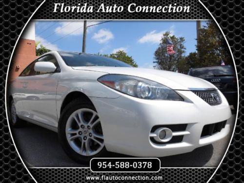 07 toyota camry solara se v6 coupe pearl white sunroof 1-owner 06 08