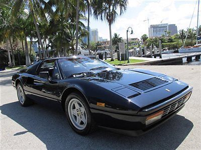 Most desired collectible low miles pristine ferrari 328 targa top leather