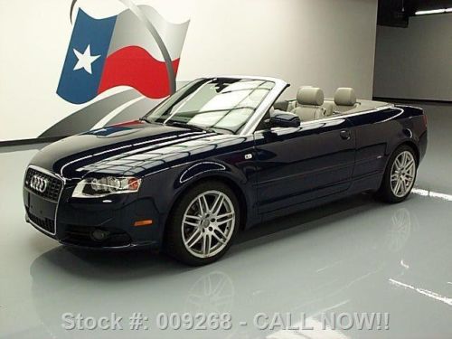 2009 audi a4 2.0t convertible sline auto leather 30k mi texas direct auto