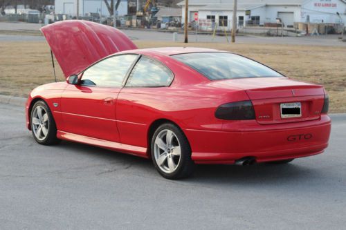 2004 pontiac gto 5.7l v8 ls1 - torrid red 6 speed manual w/ extras