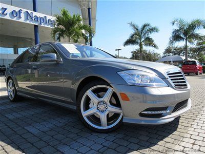 S550 cpo leather premium 2 pkg amg sport pkg keylessgo parktronic backup camera