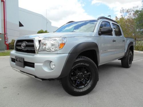 2008 toyota tacoma sr5 4x4 v6 double cab trd pkg! 52k miles! 1 owner! clean fax!