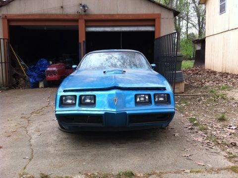 1979 garage find blue pontiac trans am firefird