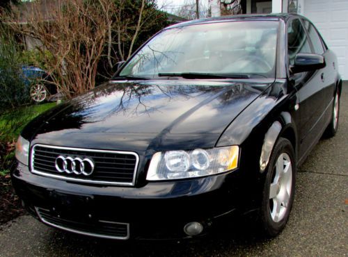 2004 audi a4 1.8t fwd - black turbo with alloy rims