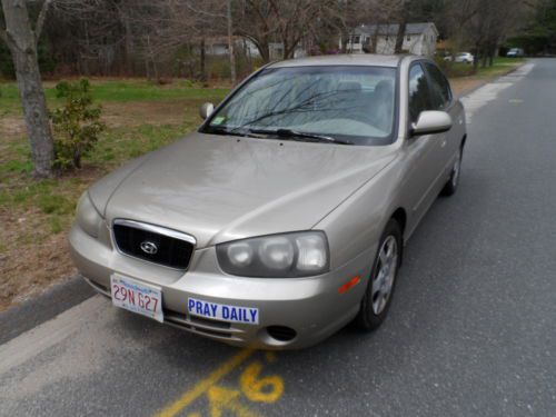 2001 hyundai elantra brown good condition sedan 5 speed transmission