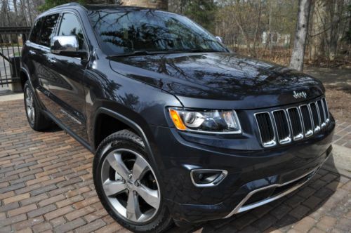 2014 grand cherokee ltd.no reserve.leather/20&#039;s/camera/moon/salvage/rebuilt