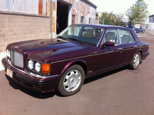 1996 bentley turbo r burgandy, beige interior immaculate condition