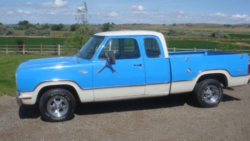 1976 dodge 100 adventurer pickup extra cab a/c auto