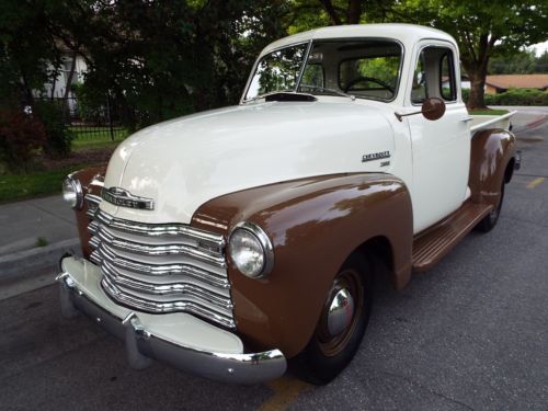 Gorgeous restored 1951 chevrolet 3100 1/2 ton five window pickup 235 nice !!