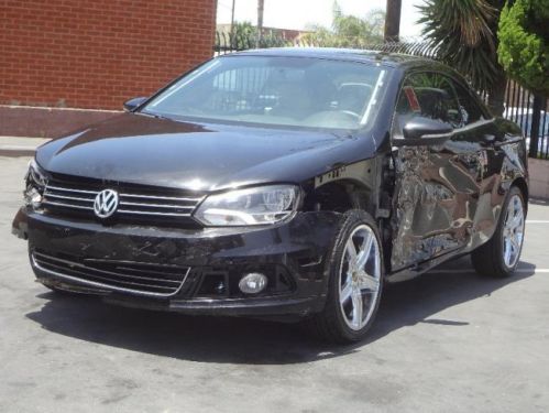 2012 volkswagen eos komfort damaged salvage runs! only 10k miles gas saver l@@k!