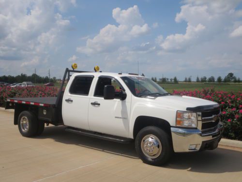 2009 texas own ,one owner chevy silverado 3500 crew cab flat bed free shipping