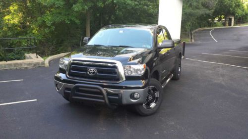 2012 toyota tundra sr5 double cab 4x4 black backup camera siriusxm radio blueto