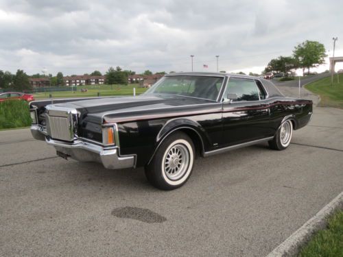 1970 lincoln mark iii black on black on black factory sunroof low miles leather