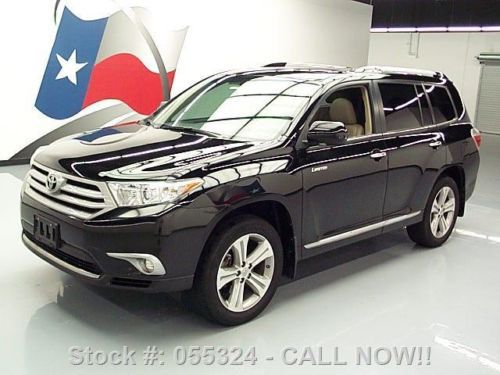 2012 toyota highlander ltd leather sunroof rear cam 47k texas direct auto