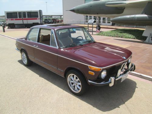 1976 BMW 2002 Malaga red, buckskin interior, leather, all new, image 2