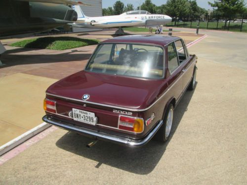 1976 BMW 2002 Malaga red, buckskin interior, leather, all new, image 3