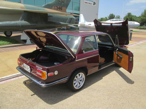 1976 BMW 2002 Malaga red, buckskin interior, leather, all new, image 14