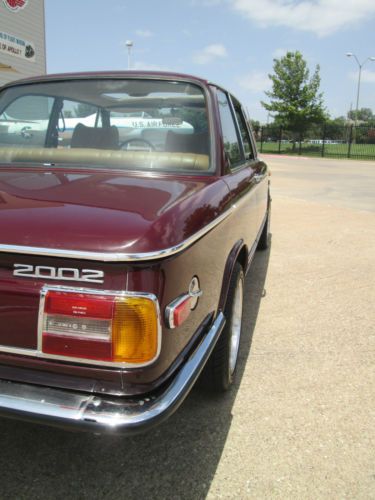 1976 BMW 2002 Malaga red, buckskin interior, leather, all new, image 23