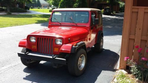 1995 jeep wrangler , hard top, hard doors   ~ asheville, nc ~