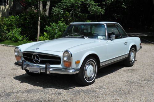 Stunning 1971 mercedes-benz 280sl roadster with 2 tops in great condition nr !