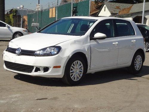 2012 volkswagen golf 2.5l pzev damaged salvage runs! only 3k miles economical!!