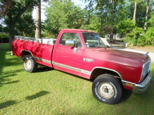 1989 dodge d150 base standard cab pickup 2-door 5.2l 4wd