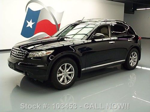 2008 infiniti fx35 sunroof htd leather nav rear cam 86k texas direct auto