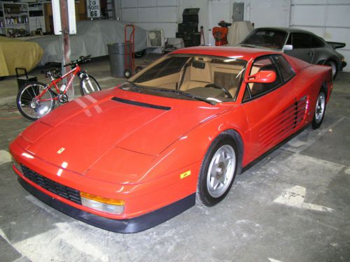 1985 ferrari testarossa-highly collectible single mirror example-same ownr 37 yr