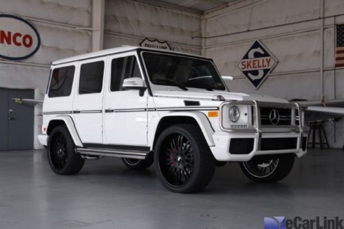 G63 amg-arctic white/porcelain designo-blk piano trim-forgiato wheels-warranty!