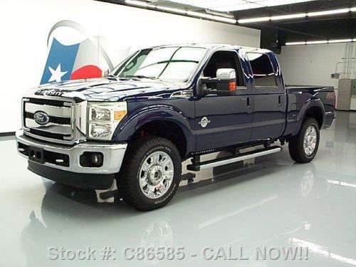 2012 ford f-250 lariat crew 4x4 diesel sunroof nav 43k texas direct auto