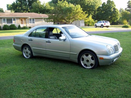 1998 silver mercedes benz e320 w/18&#034; lorinser wheels and low profile tires
