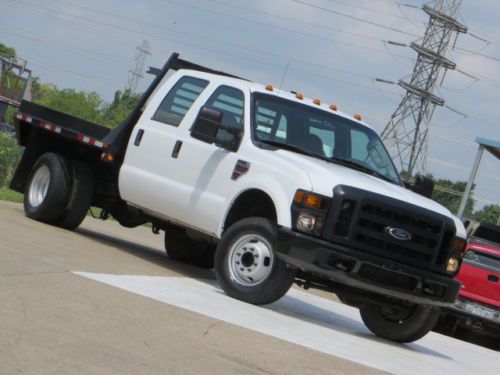 08 f350 xl 6.4l power-stroke turbo diesel crew 4x4 flat bed